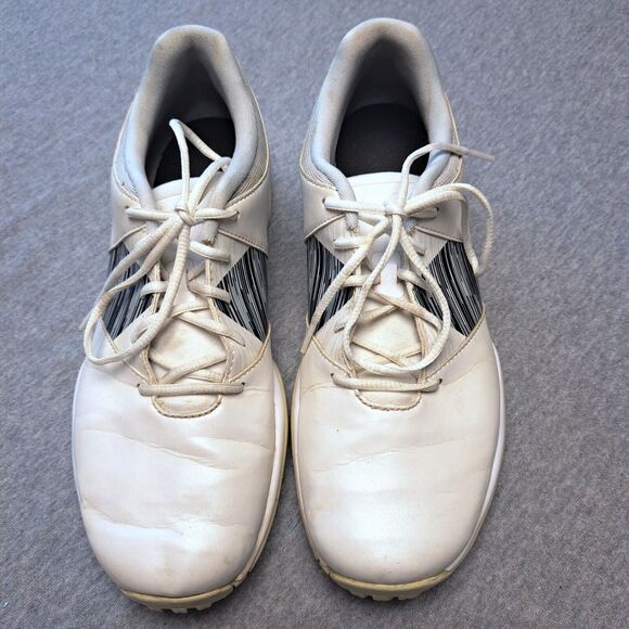 NIKE DELIGHT V LADY GOLF SHOES WOMENS SIZE 7.5 WHITE SOFT SPIKE POWER CHANNEL - Picture 2 of 10